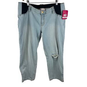 Isabel Maternity by Ingrid & Isabel Women's Size‎ 16 Vintage Straight Crop Jeans